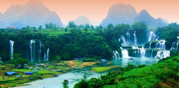 国庆南宁出发广西8日自驾游：德天大瀑布-三门海-七百弄-古龙峡谷漂流