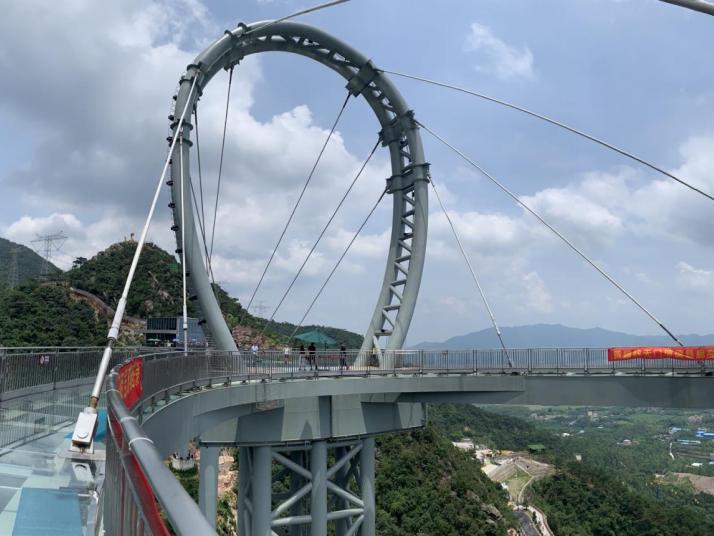 清远黄腾峡天门悬廊图片