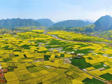 北京出发陕西汉中5日自驾游：秦岭古梯田-汉中油菜花海-石门栈道5日休闲自驾游