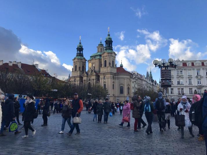 捷克布拉格老城广场图片