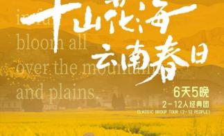 昆明集合云南滇东南6日自驾游：【千山花海】昆明冬樱花-蒙自梨花-建水古城-罗平油菜花-抚仙湖-推荐