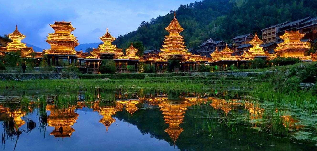 广东出发广西三江侗族3日自驾游：肇兴侗寨-布央茶山-三江风雨桥3天休闲自驾游