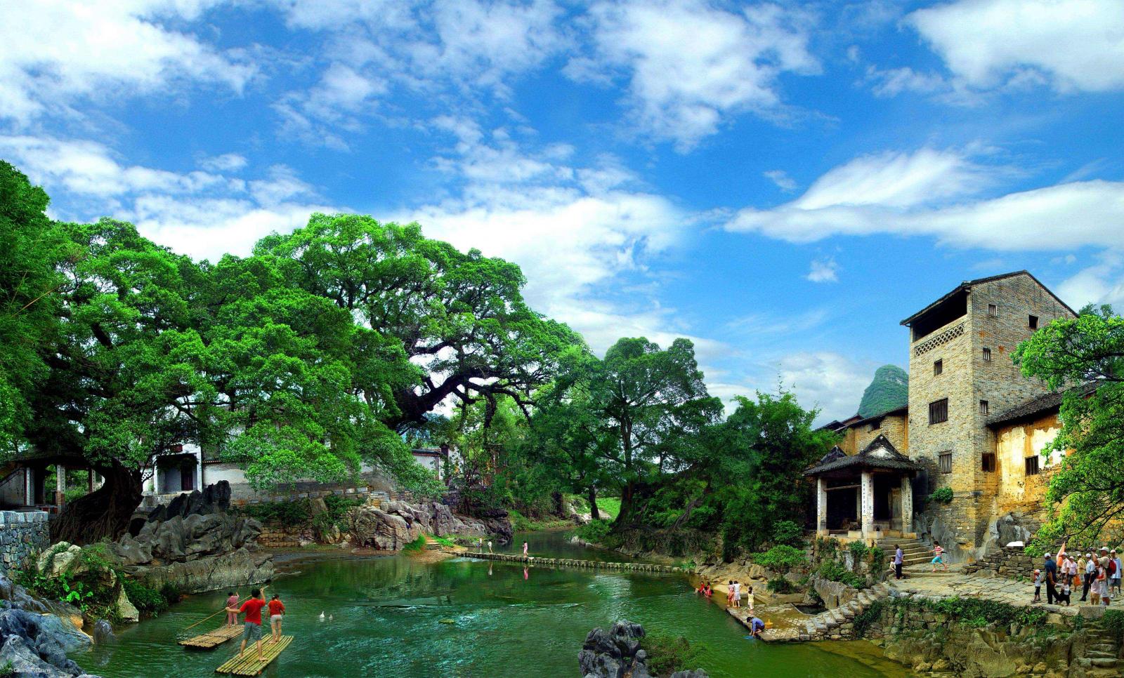 广东出发广西周边5日自驾游:银子岩-黄姚古镇-兴坪漓江-龙脊梯田5天休闲自驾游