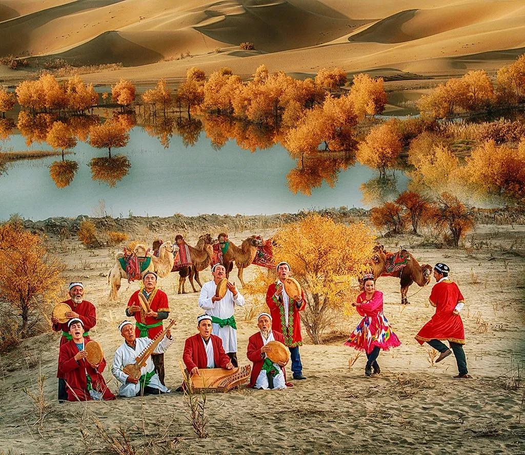 山东出发南疆18日自驾游：民族阿克苏-秋色胡杨林-神秘王国--金苹果节-沙漠公路探索神秘南疆自驾游