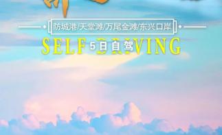 重庆出发广西北部湾5日自驾游：【北部湾赶海】防城港-天堂滩-万尾金滩-东兴口岸5日自驾-推荐