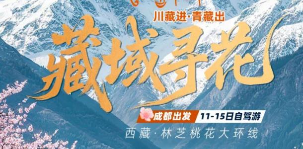 成都集结西藏林芝桃花节15日自驾游：【藏域寻花】川进青出-波密桃花沟-仁龙巴冰川-然乌湖-布达拉宫