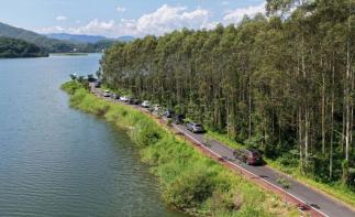 珠三角出发河源梅州3日自驾游：广东万绿湖-东江河鲜-泡硫磺真温泉-世界最大花灯-客家美食3日游-推荐